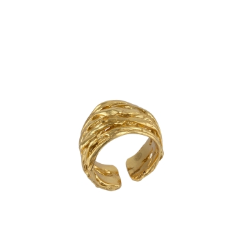 Ring aus Messing vergoldet
